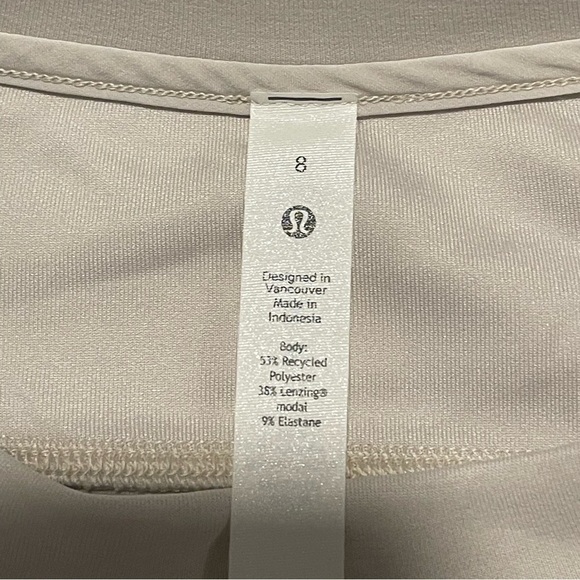 Lululemon Women's Perfectly Oversized Cropped Crew Softstreme White Opal Sweater - Picture 5 of 8